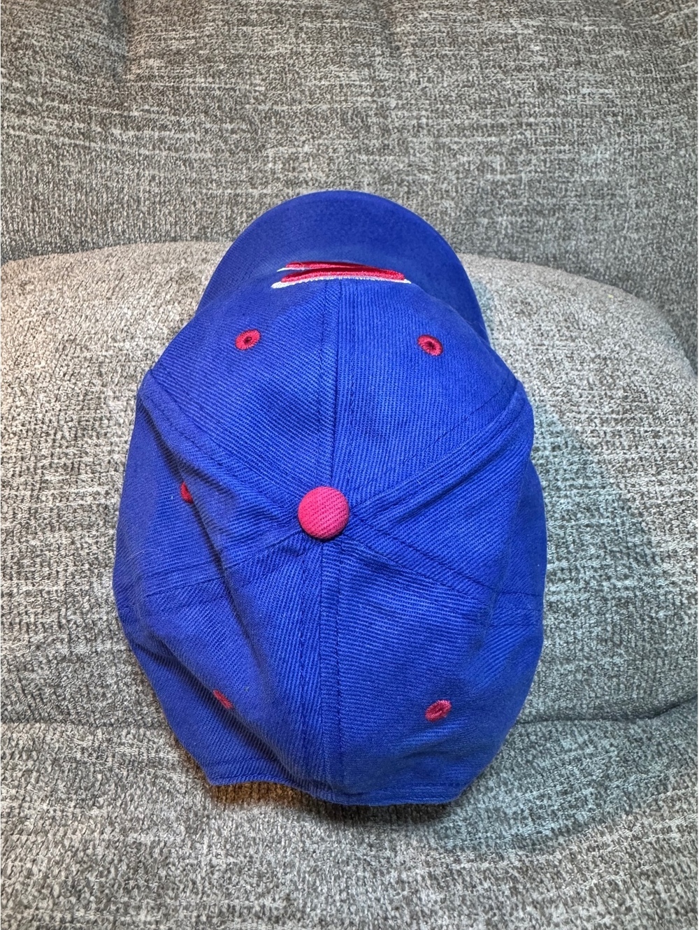Chicago Cubs Fan Favorite Adjustable Baseball Hat Cap Blue Red - Picture 6 of 11